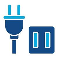 Unplug Devices Glyph Two Color Icon vector