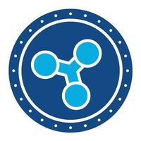 Ripple Glyph Two Color Icon vector