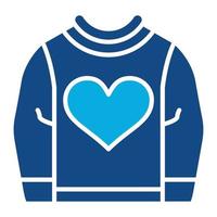 Sweatshirt Glyph Two Color Icon vector
