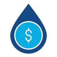 Liquidity Glyph Two Color Icon vector