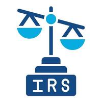 Irs Glyph Two Color Icon vector