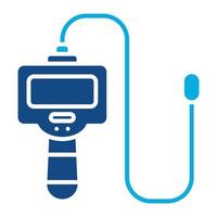 Pipe Inspection Camera Glyph Two Color Icon vector