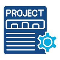 Projects Glyph Two Color Icon vector