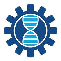Bioengineering Glyph Two Color Icon vector
