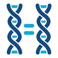 Cloning Glyph Two Color Icon vector