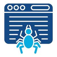 Crawler Glyph Two Color Icon vector