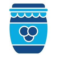 Jam Glyph Two Color Icon vector