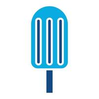 Ice Lolly Glyph Two Color Icon vector