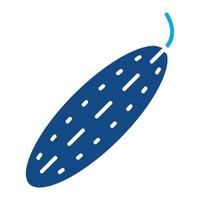 Cucumber Glyph Two Color Icon vector