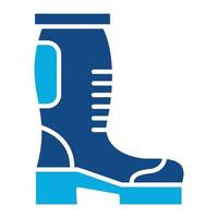 Autumn Boots Glyph Two Color Icon vector