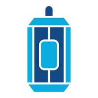 Can Glyph Two Color Icon vector