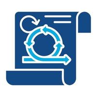 Agile Principles Glyph Two Color Icon vector