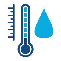 Humidity Glyph Two Color Icon vector