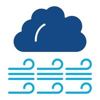 Windy Glyph Two Color Icon vector