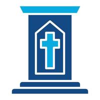 Pulpit Glyph Two Color Icon vector