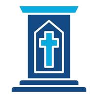 Pulpit Glyph Two Color Icon vector