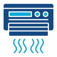 Air Conditioner Glyph Two Color Icon vector