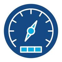 Barometer Glyph Two Color Icon vector