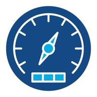 Barometer Glyph Two Color Icon vector