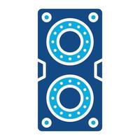 Speaker Glyph Two Color Icon vector