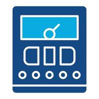 Tester Machine Glyph Two Color Icon vector