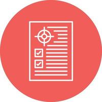 Action Plan Line Circle Background Icon vector