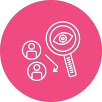 Shadowing Line Circle Background Icon vector