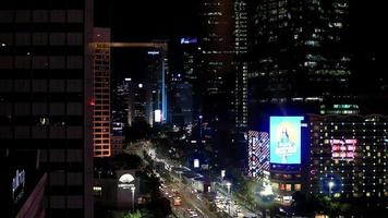 Skyline-Nacht in Jakarta, Indonesien video