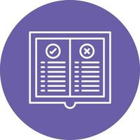 Rule Line Circle Background Icon vector
