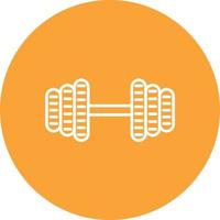 Adjustable Dumbbells Line Circle Background Icon vector