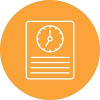 Time Tracking Line Circle Background Icon vector