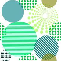 círculos de diferentes formas patrón transparente pantone verde, fondo de esfera brillante, papel pintado hermoso moderno foto