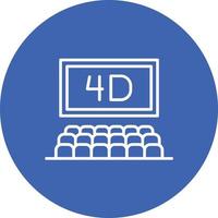 Cinema 4D Line Circle Background Icon vector