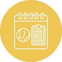 Sports and Activities Line Circle Background Icon vector