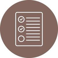 Quota Line Circle Background Icon vector