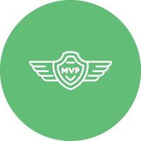 Mvp Line Circle Background Icon vector