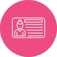 Composite Card Line Circle Background Icon vector