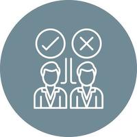 Selection Line Circle Background Icon vector