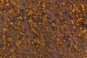 close-up of rust on a metal surface photo