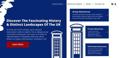 Discover fascinating history distinct UK sights vector
