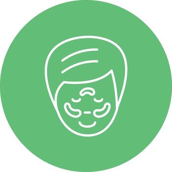 icono de fondo de círculo de línea de hiperpigmentación vector