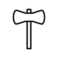 Axe line icon isolated on white background. Black flat thin icon on modern outline style. Linear symbol and editable stroke. Simple and pixel perfect stroke vector illustration.