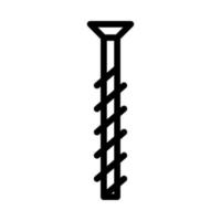 Bolt construction line icon isolated on white background. Black flat thin icon on modern outline style. Linear symbol and editable stroke. Simple and pixel perfect stroke vector illustration.