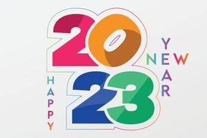 Happy new Year 2023 Banner and poster vector