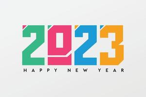 cartel y cartel de feliz año nuevo 2023 vector