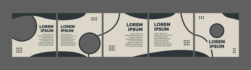 simple carousel layout template for social media posts