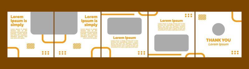 carousel mockup template for social media posts. banner template for advertising