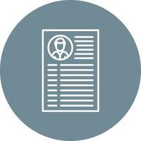 Curriculum Line Circle Background Icon vector