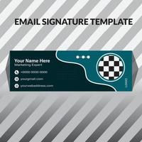 email signature template vector