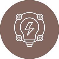 Ambient Creative Line Circle Background Icon vector